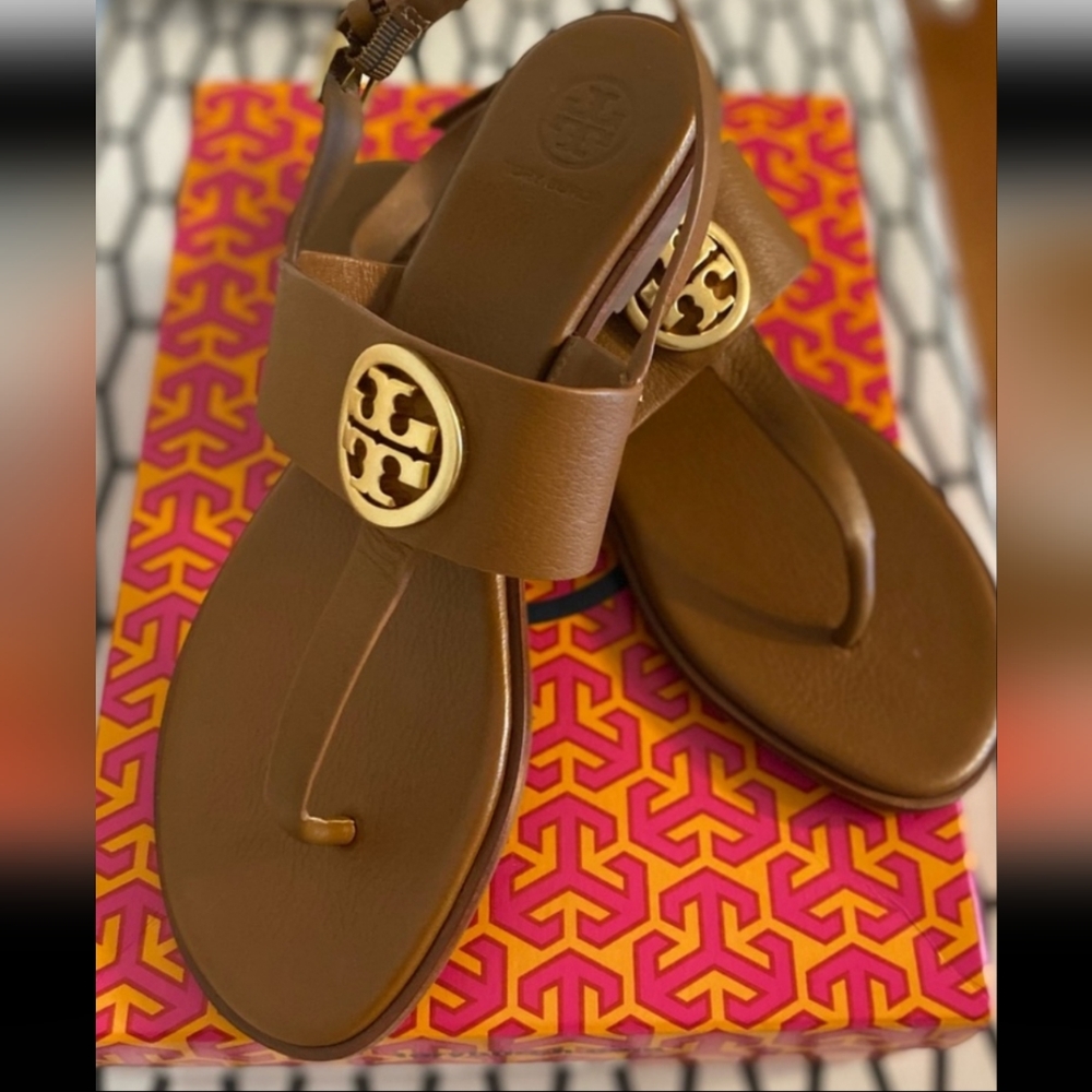 NIB Tory Burch Benton 2 Flat Thong Sandal